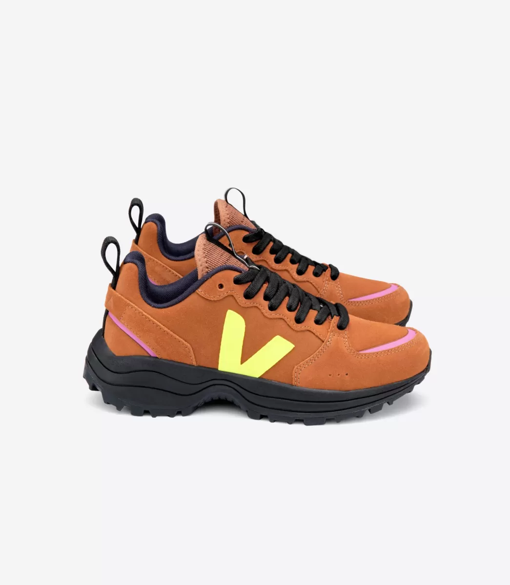 VENTURI SUEDE TUILE JAUNE FLUO BLACK SOLE>VEJA Best Sale