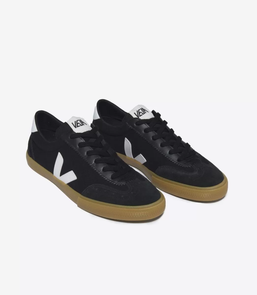 VOLLEY CANVAS BLACK WHITE NATURAL>VEJA New