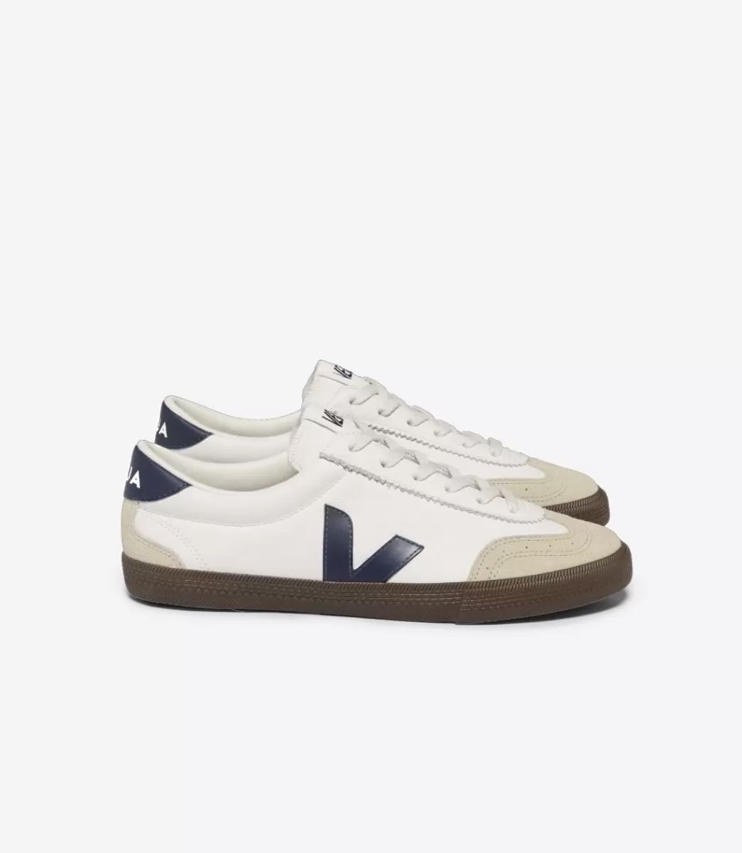 VOLLEY LEATHER WHITE NAUTICO BARK>VEJA Cheap