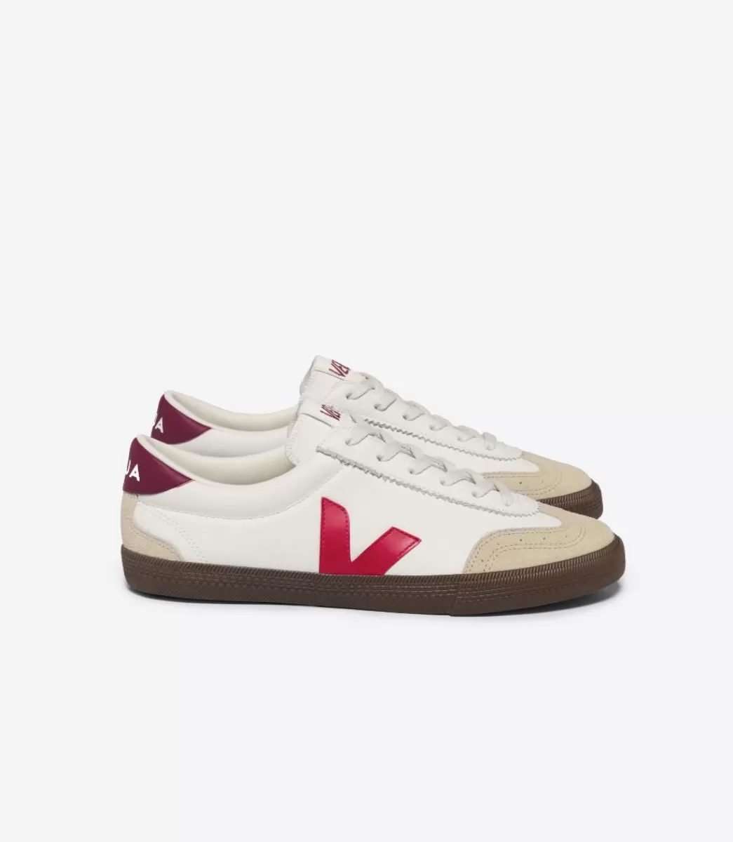 VOLLEY LEATHER WHITE PEKIN BARK>VEJA Shop