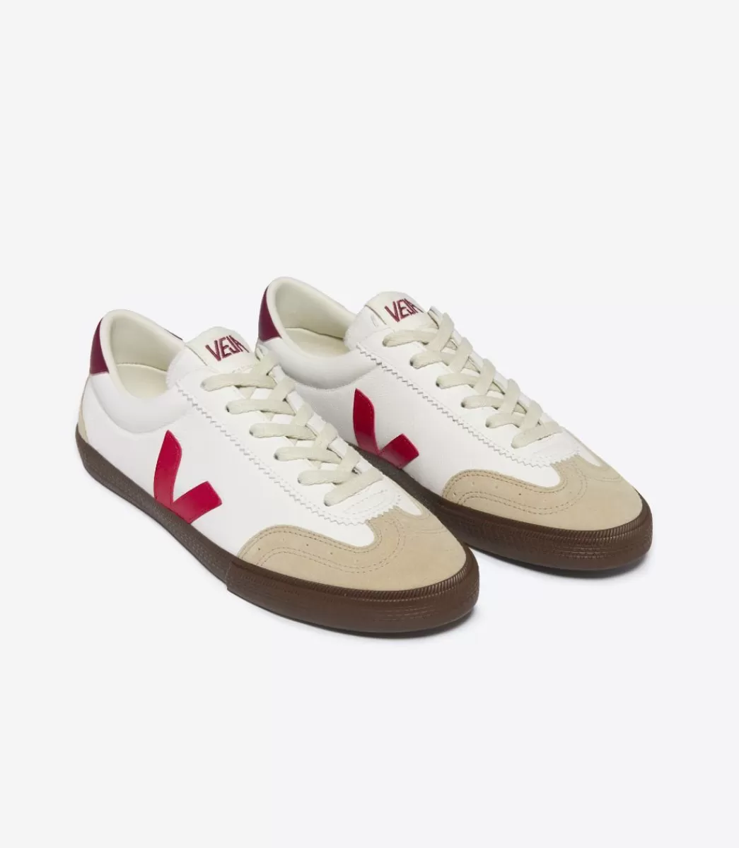 VOLLEY LEATHER WHITE PEKIN BARK>VEJA Shop